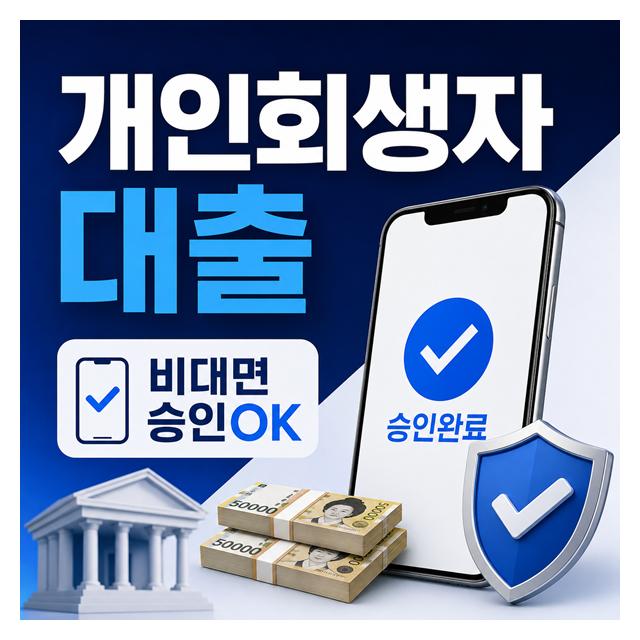 비대면승인도 OK 복잡한 절차없이 개인회생자 대출